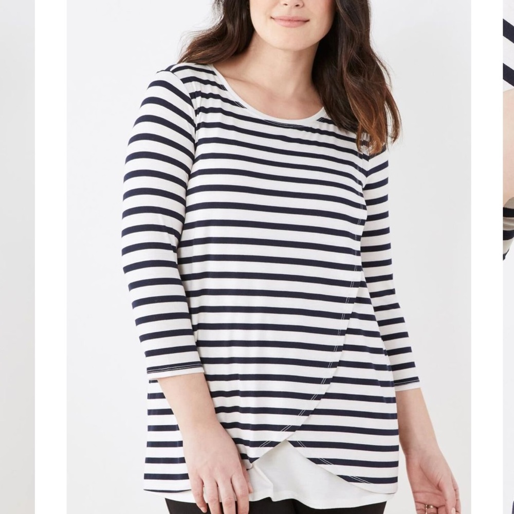 Like New 2 Nursing tops with 3/4 sleeves